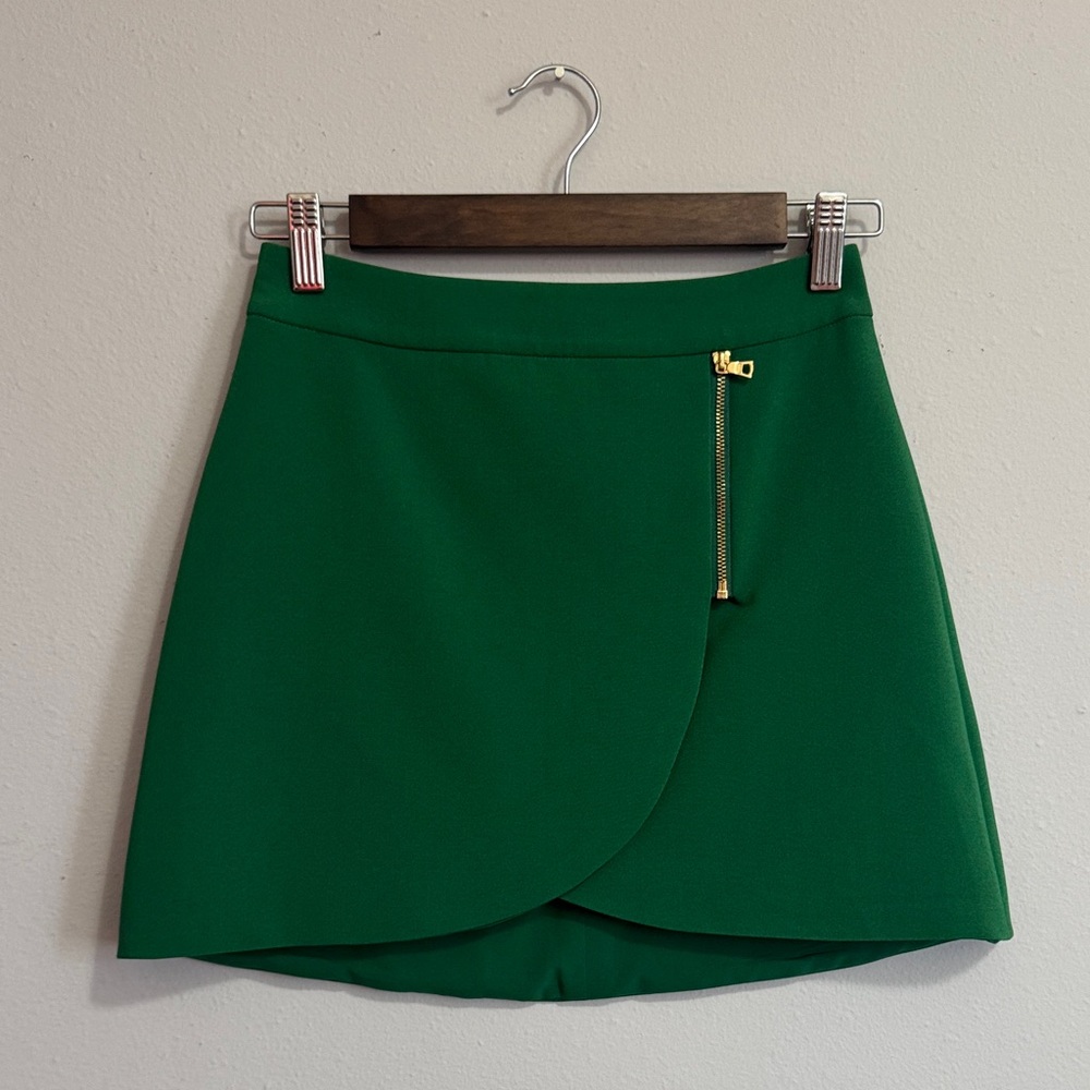 Alice + Olivia Green Mini Skirt
